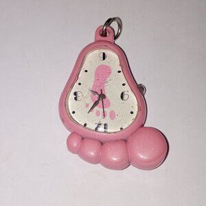 Precious Feet Watch Pendant Vintage Pink Water Resistant